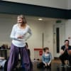 Melly Still in rehearsals for Cymbeline