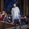 Declan Bennett as Jesus (right) and cast