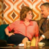 Vicky Entwhistle (Ella) and Kammy Darweish (George Khan)