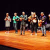 The cast in a Work in Progress performance