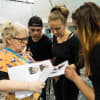 Nickie Miles-Wildin, associate director of The Who’s Tommy, and some of the cast of the co-production by Ramps on the Moon