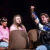 Taj Atwal (Rita), Gemma Dobson (Sue) and James Atherton (Bob) in Rita, Sue and Bob Too at Northampton Royal