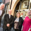 Paul Callaghan CBE (MAC Trust), Jim Beirne (Chief Exec Live Theatre), Helen Green (Director Fire Station) and Nancy Doyle-Hall (Exec Director Virgin Money Foundation)