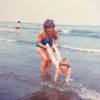 Writer Jane Upton on holiday with her nana