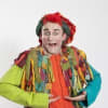Tweedy the clown: one of the cast of Dick Whittington and His Cat