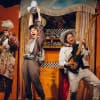 Jeremy Bradfield (Dad), Hannah Goudie (Alba) and Robert Nicholson (Man in the Moon)