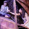 Soot (Ashley Cousins) and Stella Saxby (Georgina Leonidas) in Awful Auntie at the Everyman Theatre, Cheltenham