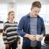 Tessa Kadler & Chris Jenkins in rehearsal for The Return of the Soldier