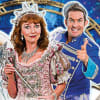 Olivia Birchenough (Cinderella), Melanie Walters (Fairy Godmother) and Adam Moss (Buttons)