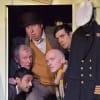 Eric Potts, Patrick Driver, Devesh Kishore, Dominic Gately and Luke Murphy in The Ladykillers at Theatre by the Lake