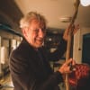 Ian McKellen signing Gandalf's staff