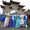 Robin Windsor and the cast Aladdin