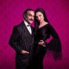 Cameron Blakely as Gomez and Samantha Womack as Morticia