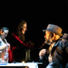 Elicia Daly as the nurse, Amy Kennedy as Elise and Ramesh Meyyapan as old Harry
