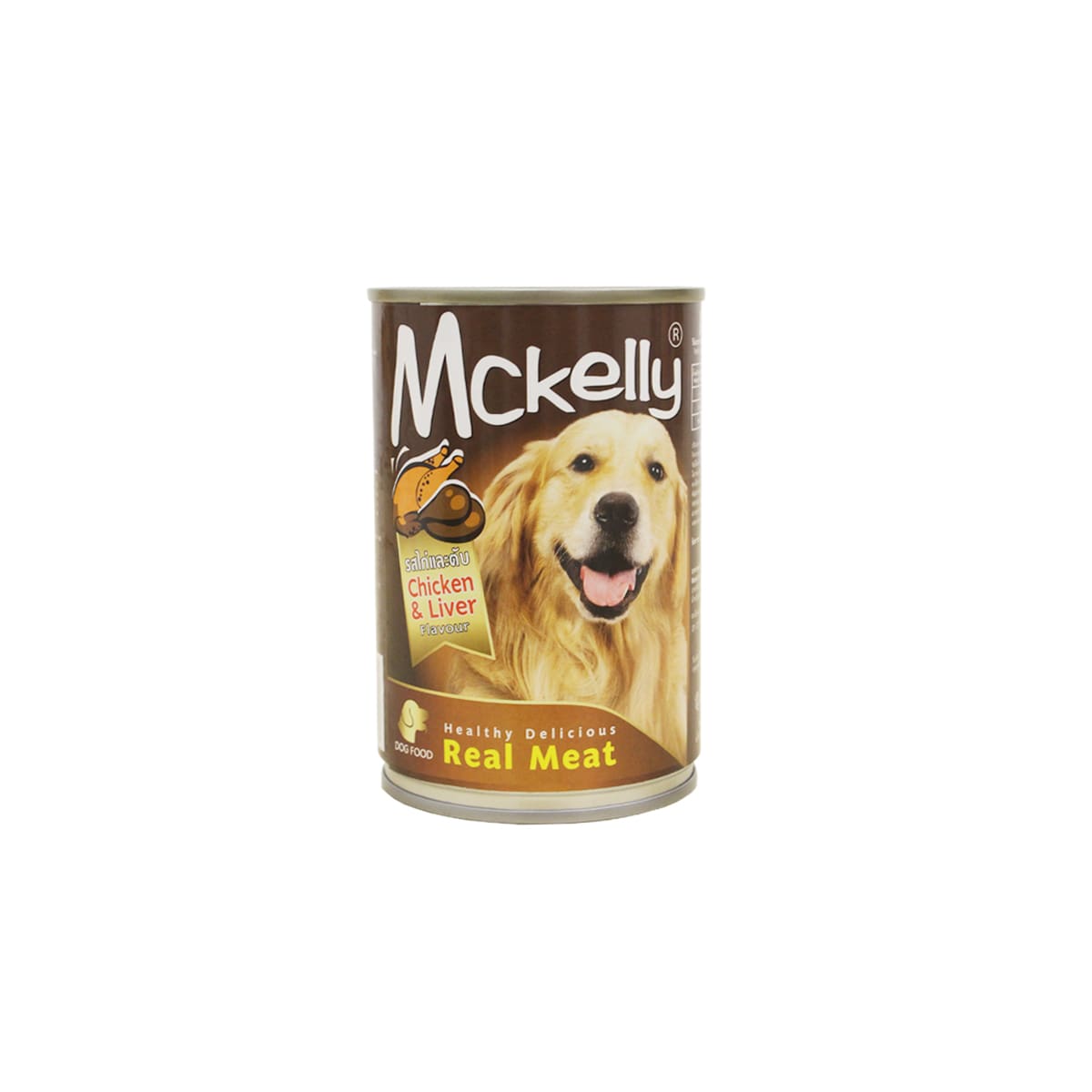 Mckelly แมคเคลลี่ อาหารเปียก แบบกระป๋อง สำหรับสุนัข สูตรไก่และตับ 400 g_11
