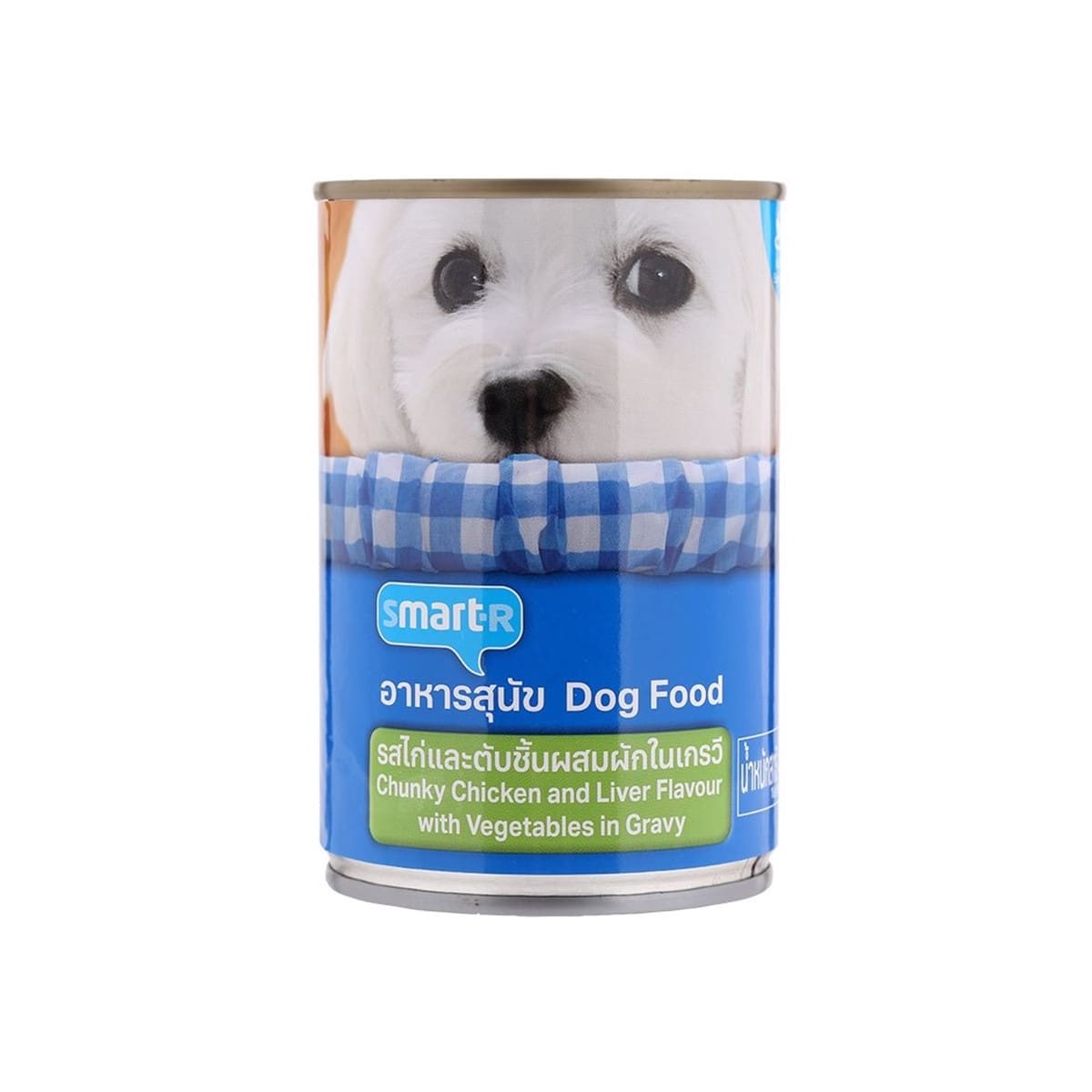 Smarter สมาร์ทเตอร์ อาหารเปียก สำหรับสุนัข รสไก่และตับชิ้นผสมผักในเกรวี่ 400 g_1