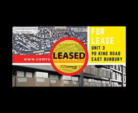 Offices commercial property leased at Unit 3/90 King Road East Bunbury WA 6230