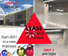 Showrooms / Bulky Goods commercial property leased at Unit 4/48 Business Street Yatala QLD 4207