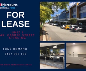 Offices commercial property leased at 1/45 Cedric Street Stirling WA 6021