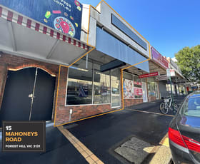 Shop & Retail commercial property leased at 15 Mahoneys Road Forest Hill VIC 3131