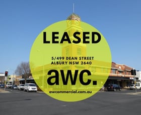 Offices commercial property leased at 5/499 Dean Street Albury NSW 2640