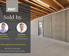 Offices commercial property sold at Unit 1/38 Lysaght Street Coolum Beach QLD 4573