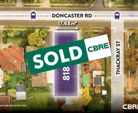 Development / Land commercial property sold at 104 Doncaster Road Balwyn North VIC 3104