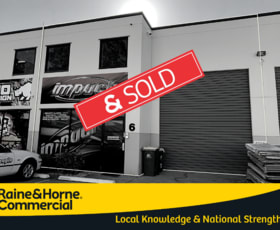 Factory, Warehouse & Industrial commercial property sold at 6/22 Reliance Dr Tuggerah NSW 2259