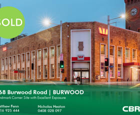 Shop & Retail commercial property sold at 168 Burwood Road Burwood NSW 2134