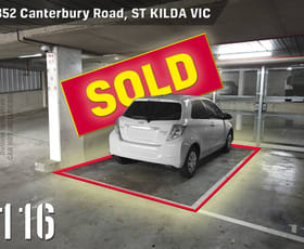 Parking / Car Space commercial property sold at Lot 116/352 Canterbury Road St Kilda VIC 3182