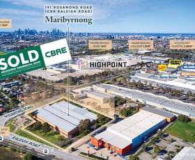 Development / Land commercial property sold at 191 Rosamond Road (Cnr Raleigh Road) Maribyrnong VIC 3032