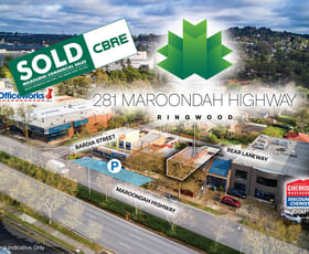 Development / Land commercial property sold at 281 Maroondah Highway Ringwood VIC 3134