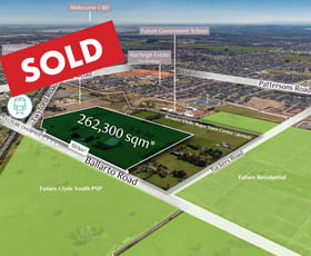 Development / Land commercial property sold at 1625 Ballarto Road - Clyde Major Town Centre Clyde VIC 3978