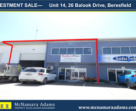 Factory, Warehouse & Industrial commercial property sold at Unit 14/26 Balook Drive Beresfield NSW 2322