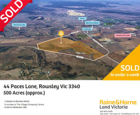 Rural / Farming commercial property sold at 44 Paces Lane Rowsley VIC 3340