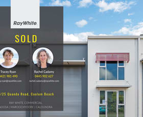 Factory, Warehouse & Industrial commercial property sold at 2/25 Quanda Road Coolum Beach QLD 4573