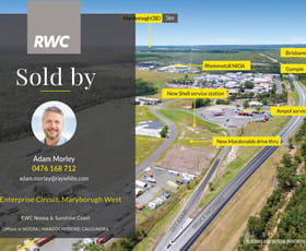 Development / Land commercial property sold at Lot 45 Enterprise Circuit Maryborough West QLD 4650