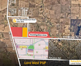 Development / Land commercial property for sale at 540-560 Windermere Road Lara VIC 3212