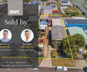 Development / Land commercial property sold at 26 Allen Street Moffat Beach QLD 4551