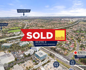 Offices commercial property sold at 9/240 Plenty Road Bundoora VIC 3083