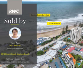 Shop & Retail commercial property sold at Shop 12/1 Beach Road Coolum Beach QLD 4573