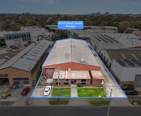 Factory, Warehouse & Industrial commercial property sold at 20-22 Quinn Street Preston VIC 3072