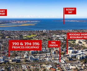 Development / Land commercial property for sale at 390 & 394-396 Princes Highway Rockdale NSW 2216