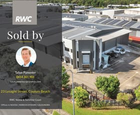 Factory, Warehouse & Industrial commercial property for sale at 23 Lysaght Street Coolum Beach QLD 4573