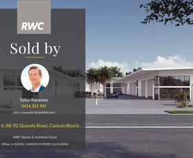 Factory, Warehouse & Industrial commercial property sold at Unit 4/88-92 Quanda Road Coolum Beach QLD 4573