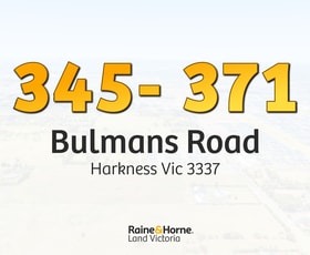 Development / Land commercial property for sale at 345-371 Bulmans Road Harkness VIC 3337