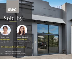 Factory, Warehouse & Industrial commercial property sold at Unit 3/55 Gateway Drive Noosaville QLD 4566