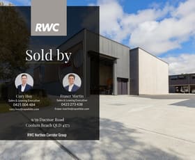 Factory, Warehouse & Industrial commercial property sold at 9/59 Dacmar Road Coolum Beach QLD 4573