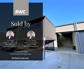 Factory, Warehouse & Industrial commercial property sold at 5/59 Dacmar Road Coolum Beach QLD 4573