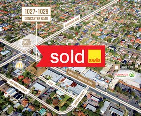 Shop & Retail commercial property sold at 1027-1029 Doncaster Road Doncaster East VIC 3109